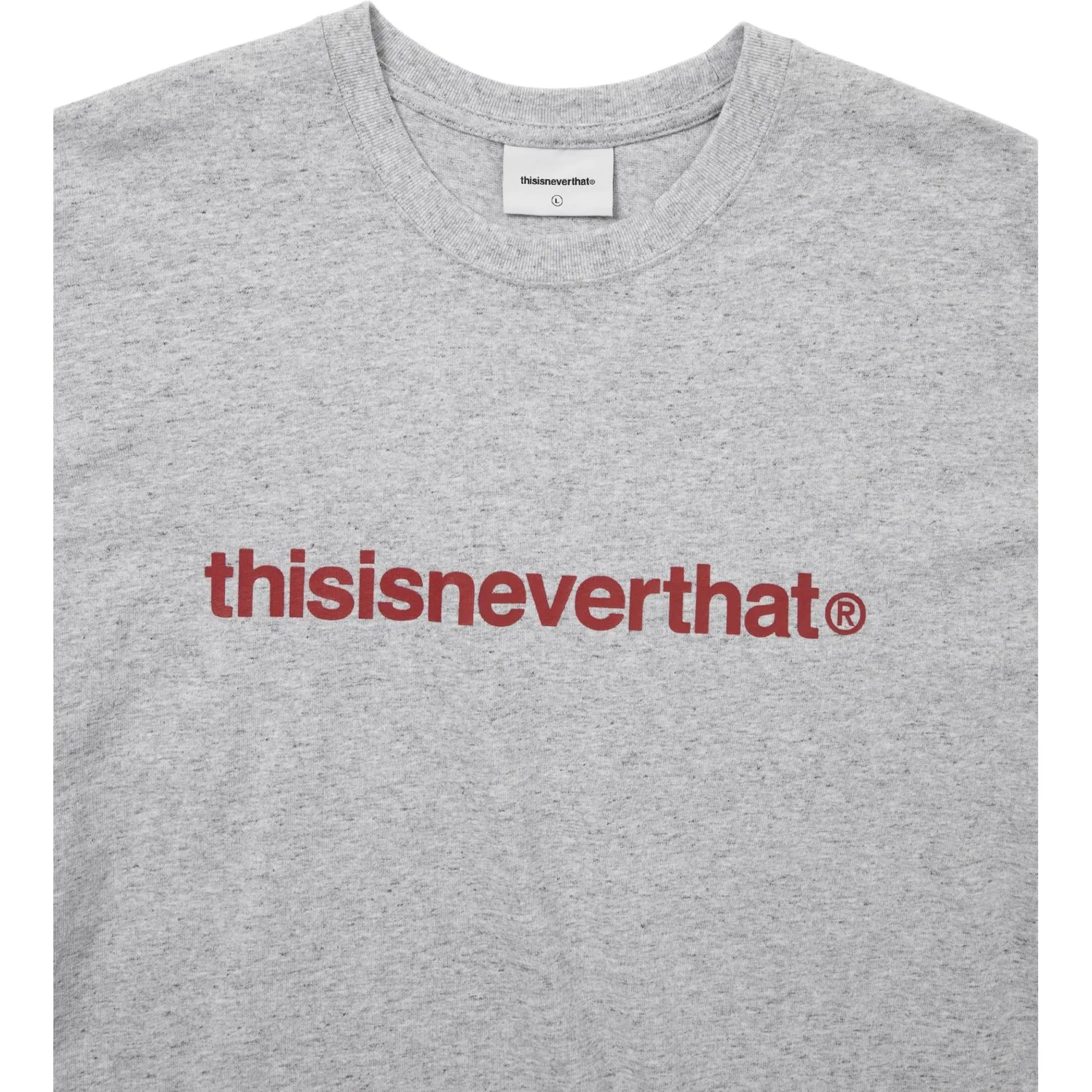 Детская футболка с принтом T Logo Heather Grey Thisisneverthat — фото 4