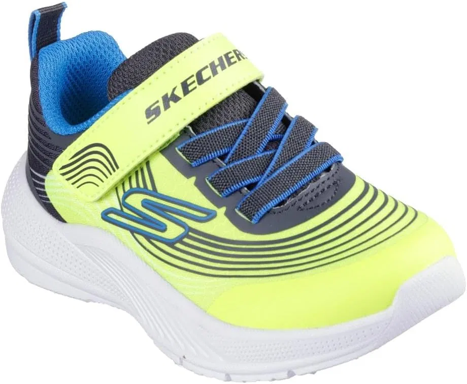 Детские кроссовки для мальчиков Microspec Advance Skechers, Yellow/Blue — фото 4