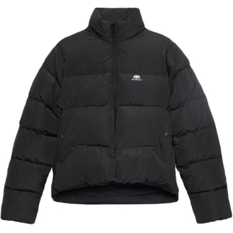 Унисекс пуховик с воротником-стойкой Balenciaga, Black