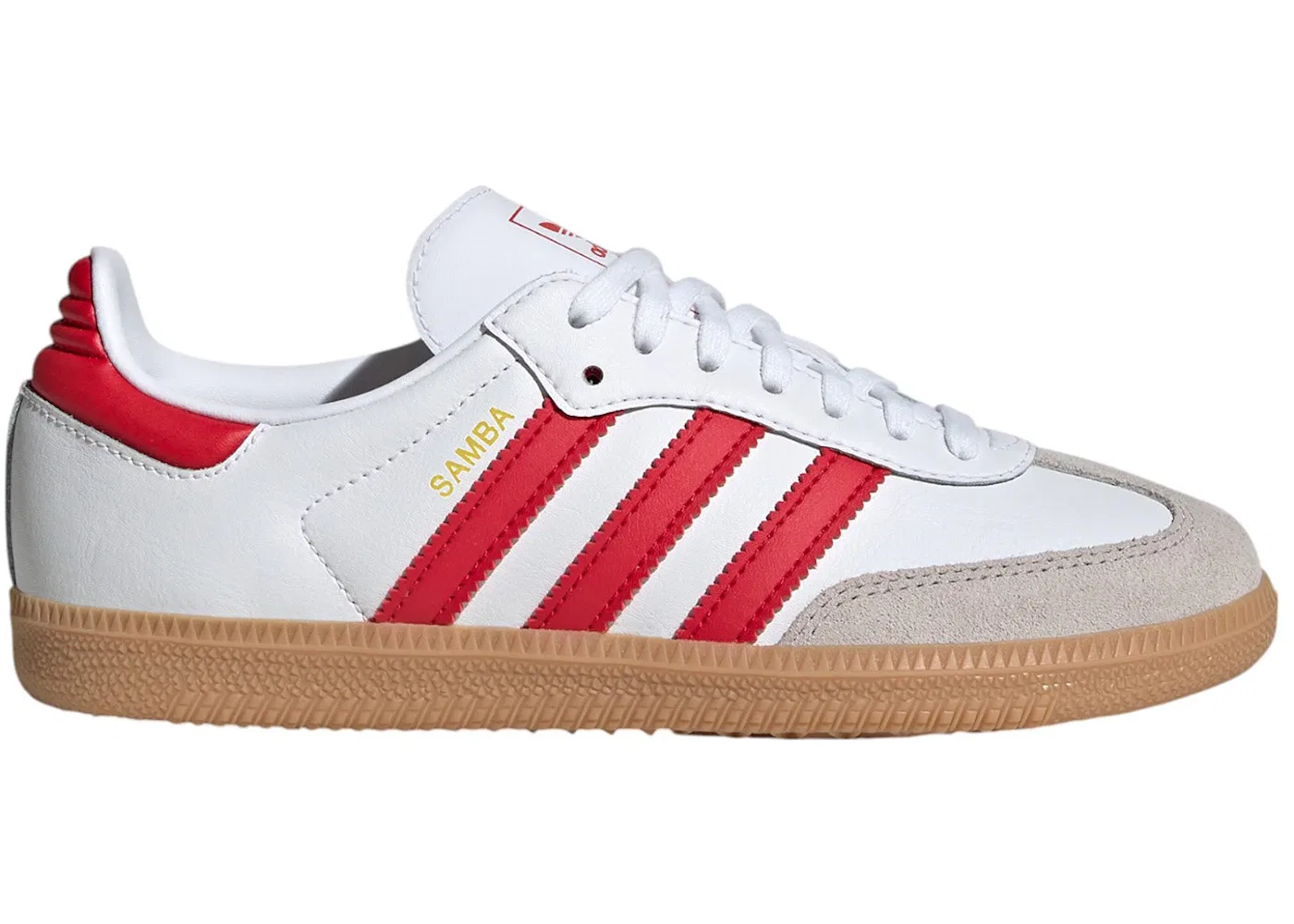 Детские кроссовки Lifestyle Samba OG Adidas, Cloud White Better Scarlet Gum