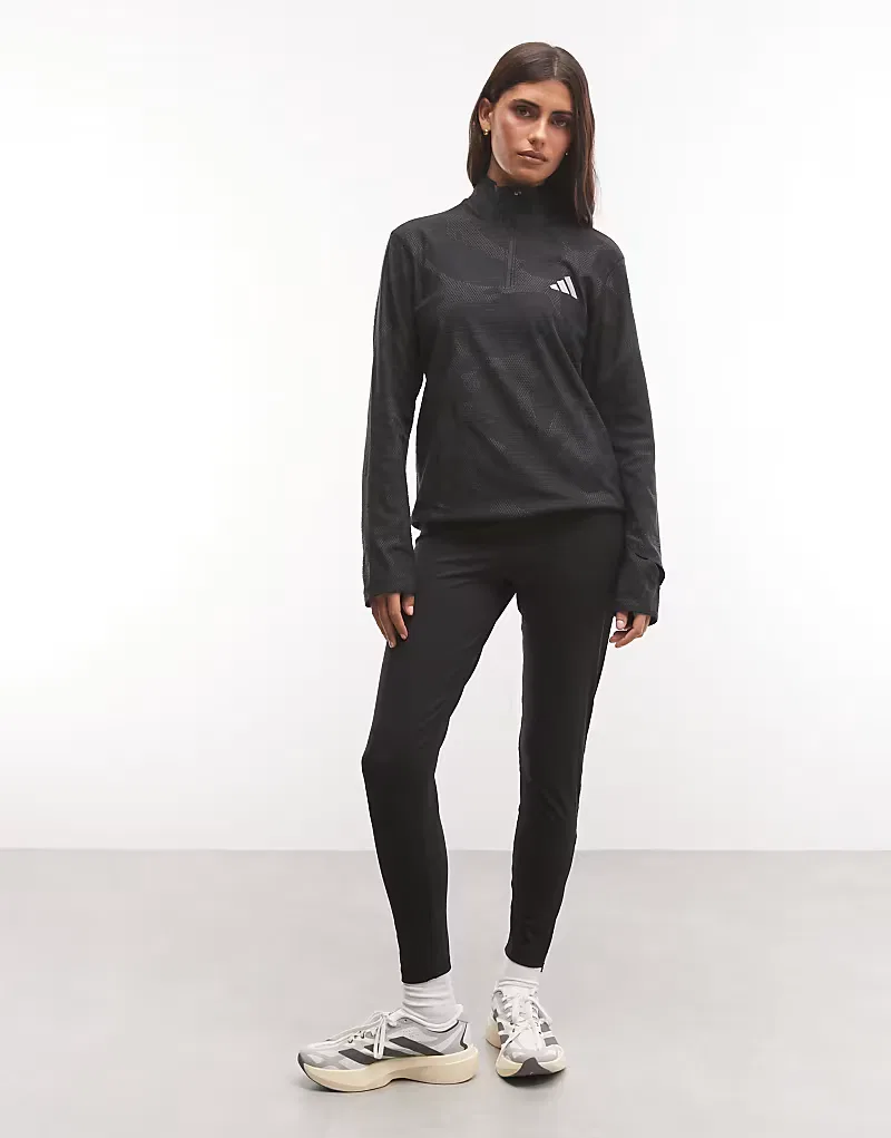 Куртка Adidas Performance ADI365 с половинной молнией, черный — фото 2
