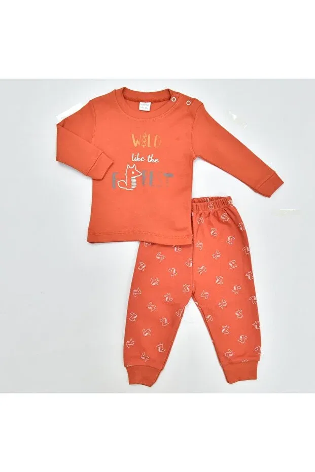 Детский комплект с принтом для новорожденных Tilki Lora Bliss, Orange