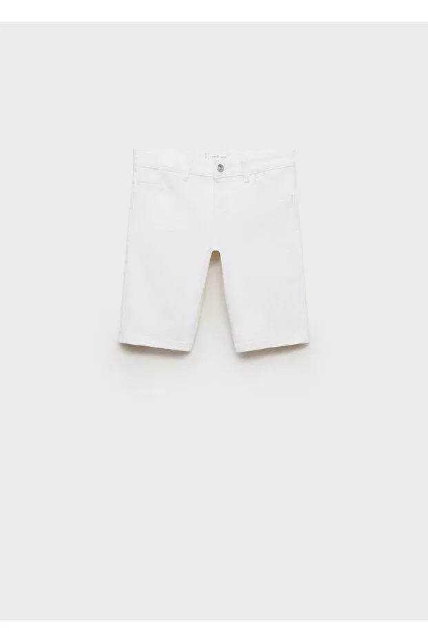 Детские шорты для мальчиков джинсовые Bermuda shorts john Mango Kids, White White