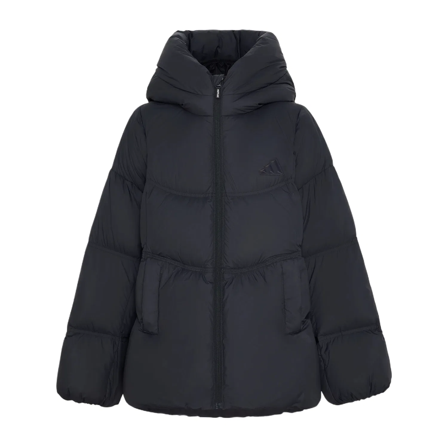 Детская куртка утепленная Adidas, Night Sky Gray/Black/Dark Silver Gray