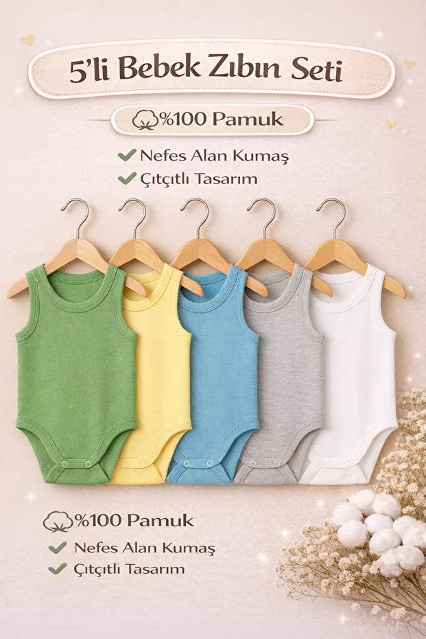 Детский комплект боди с застежками на кнопках, хлопковый, Basics, Vivolas, Male Set