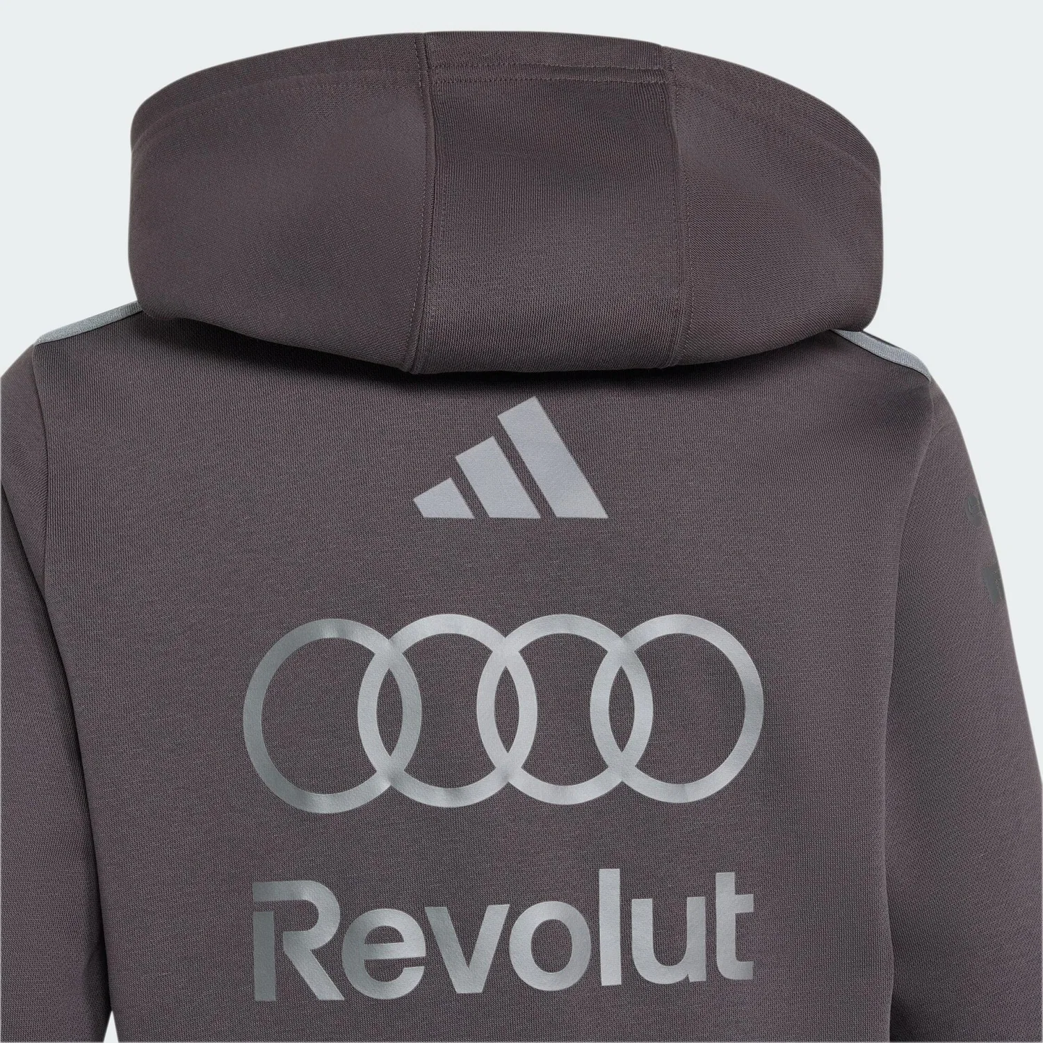 Детское худи из флиса с принтом Audi Revolut F1 Team Driver Youth, Adidas, Grauviolett — фото 4