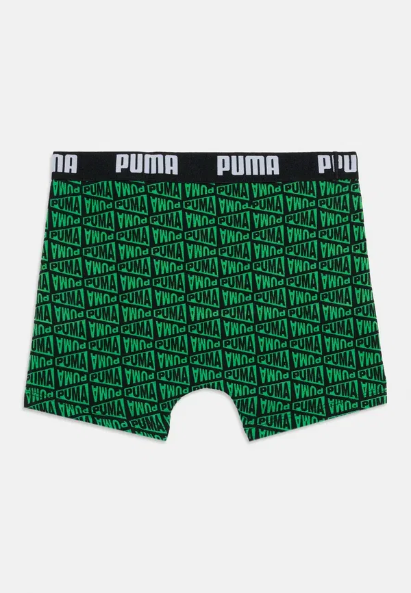 Боксеры с принтом Puma, черный/зеленый — фото 2