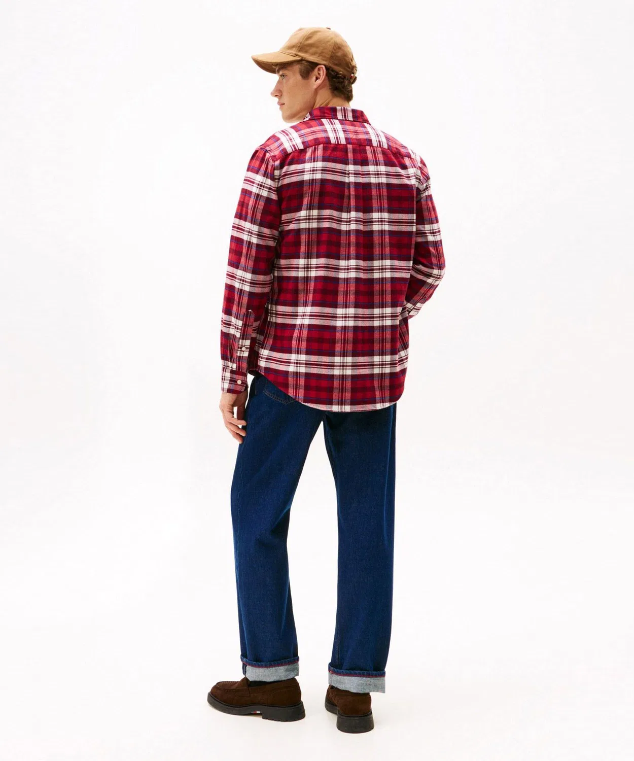 Мужская рубашка из фланели с тартановым принтом TOMMY HILFIGER, Multi — фото 4