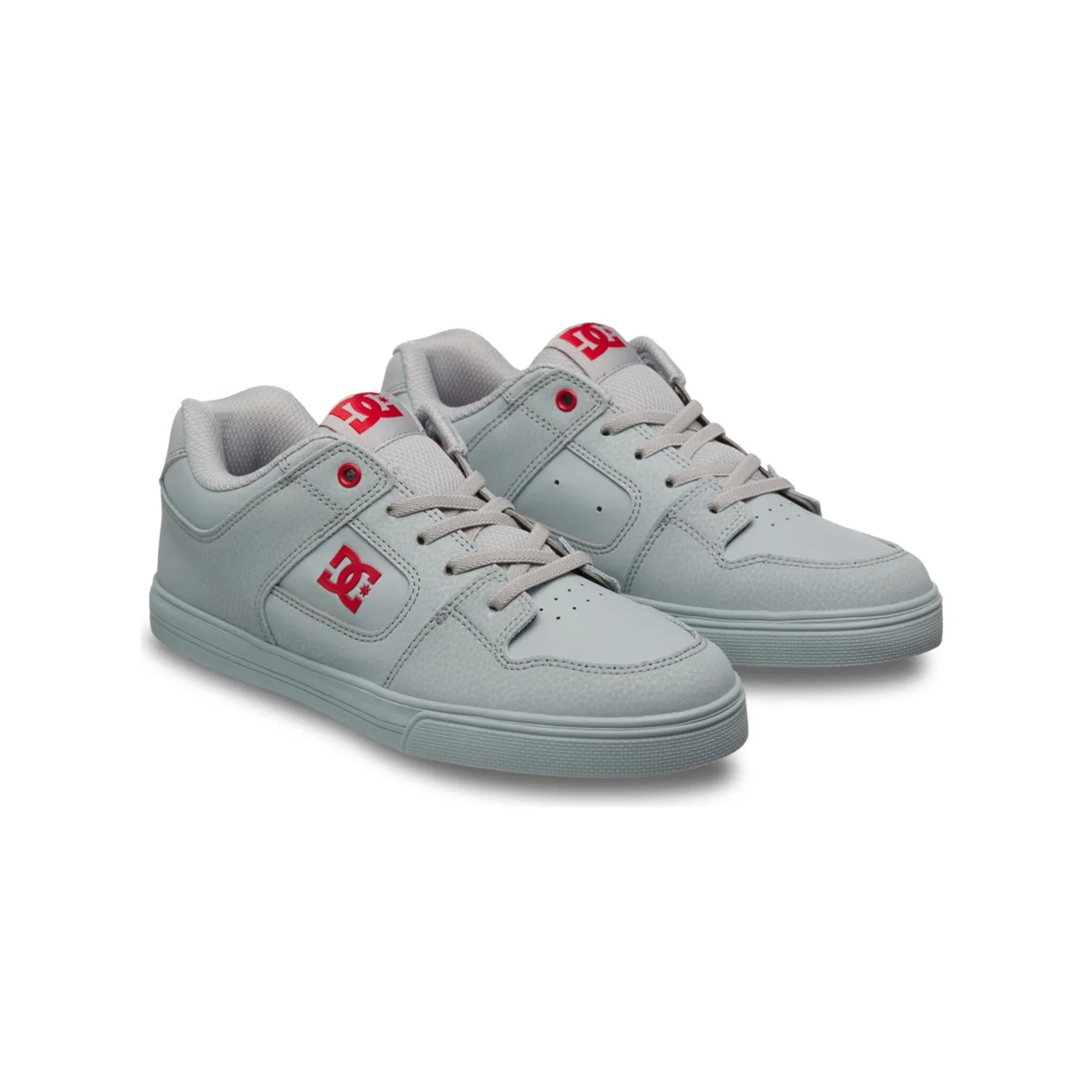 Детские кеды с эластичными шнурками DC Shoes, Grey/Dark Red