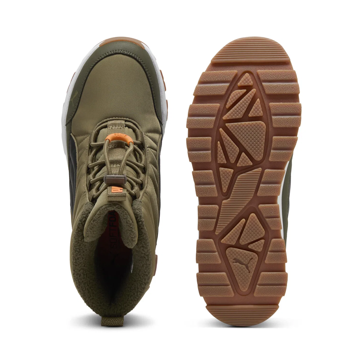 Детские ботинки с водоотталкивающим покрытием Evolve Puma, Grun Schwarz Mango — фото 4