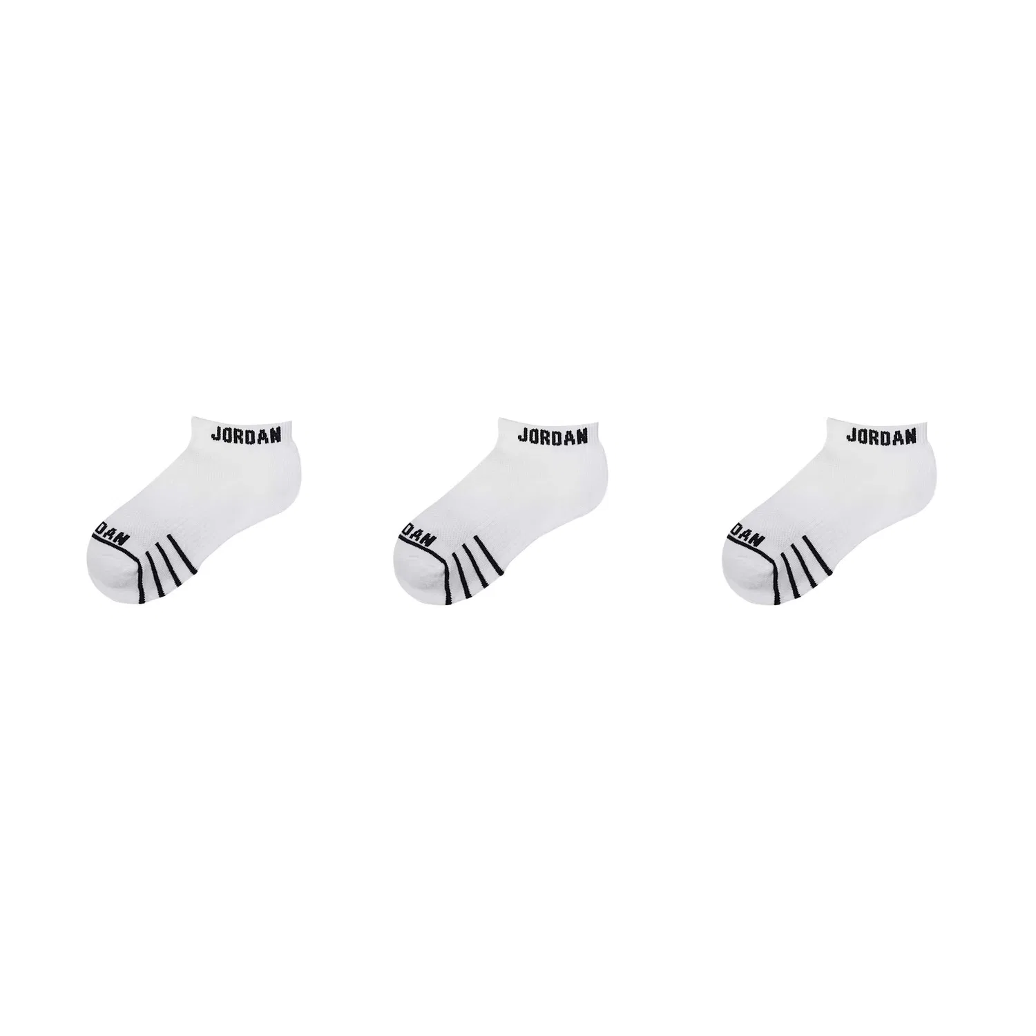 Детские носки с умеренной растяжимостью Jordan, White - 3 Pairs