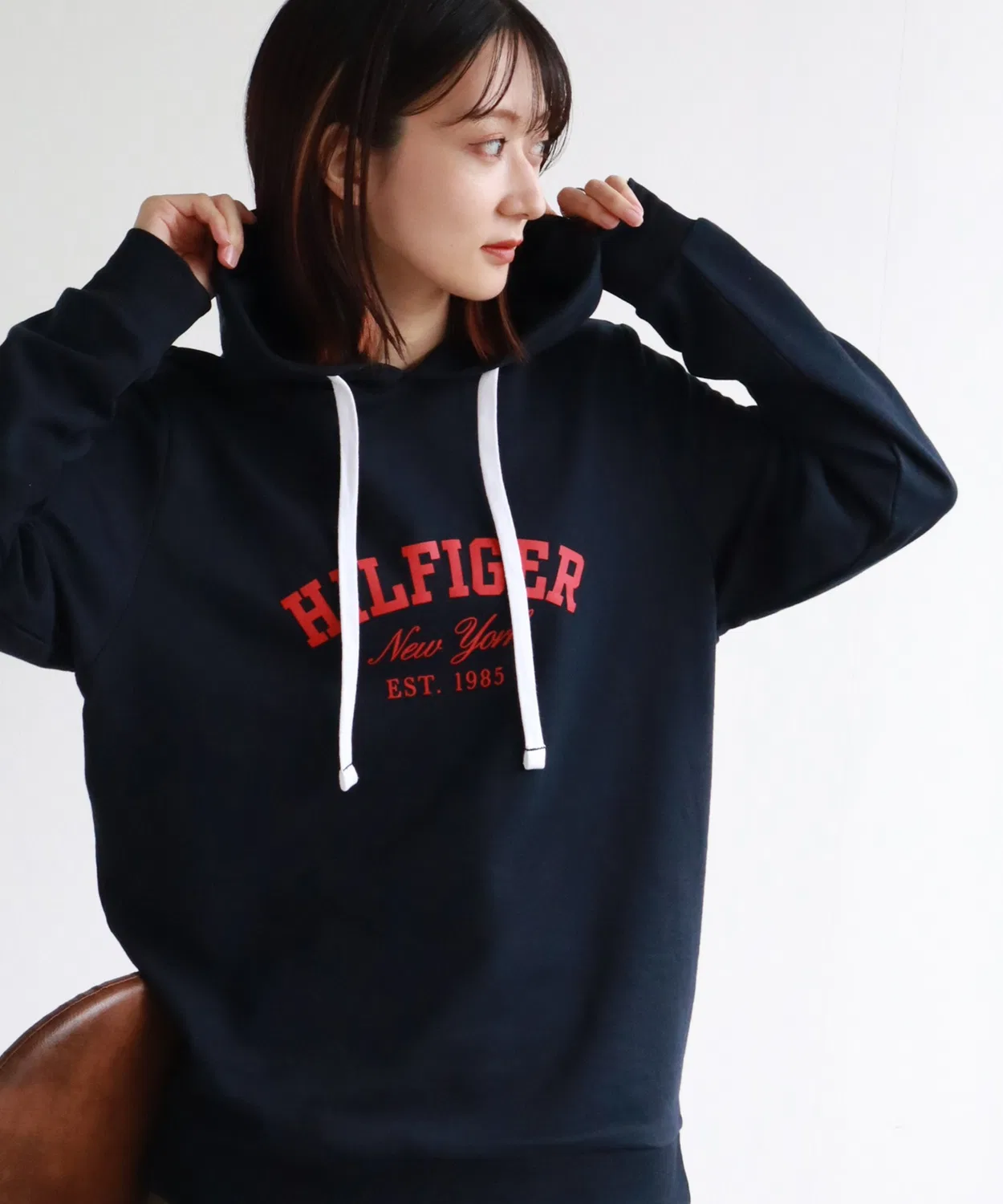 Мужское худи с принтом TOMMY HILFIGER, Navy — фото 2