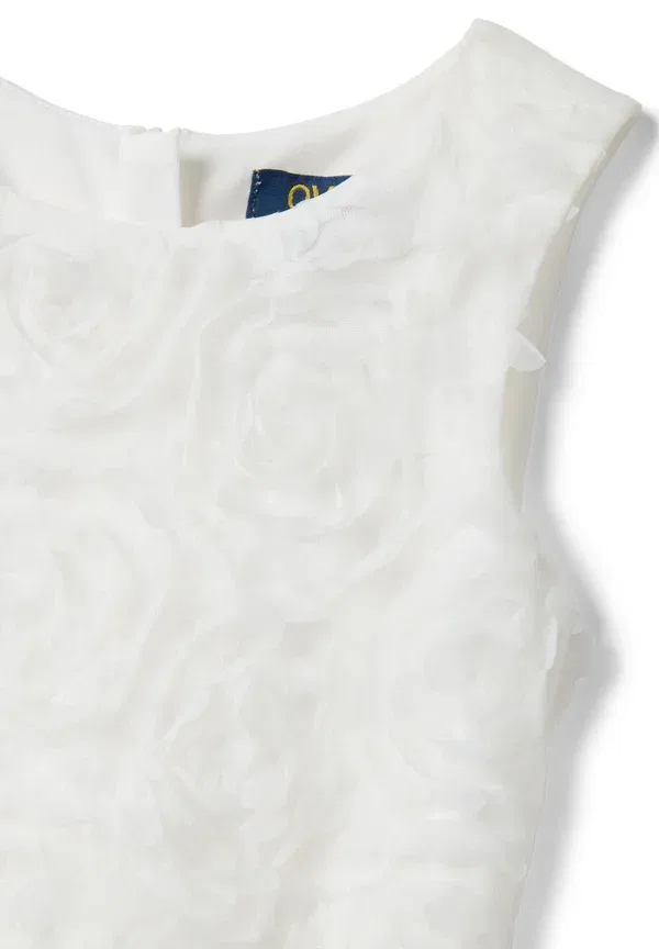 Платье с цветочной аппликацией Regular fit Ovs, Optical White, белый — фото 3