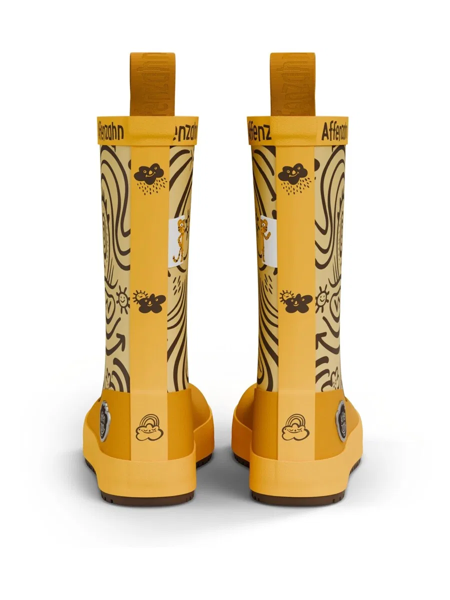 Резиновые сапоги Affenzahn 'Gummistiefel Vegan Plashy' желтого цвета — фото 3