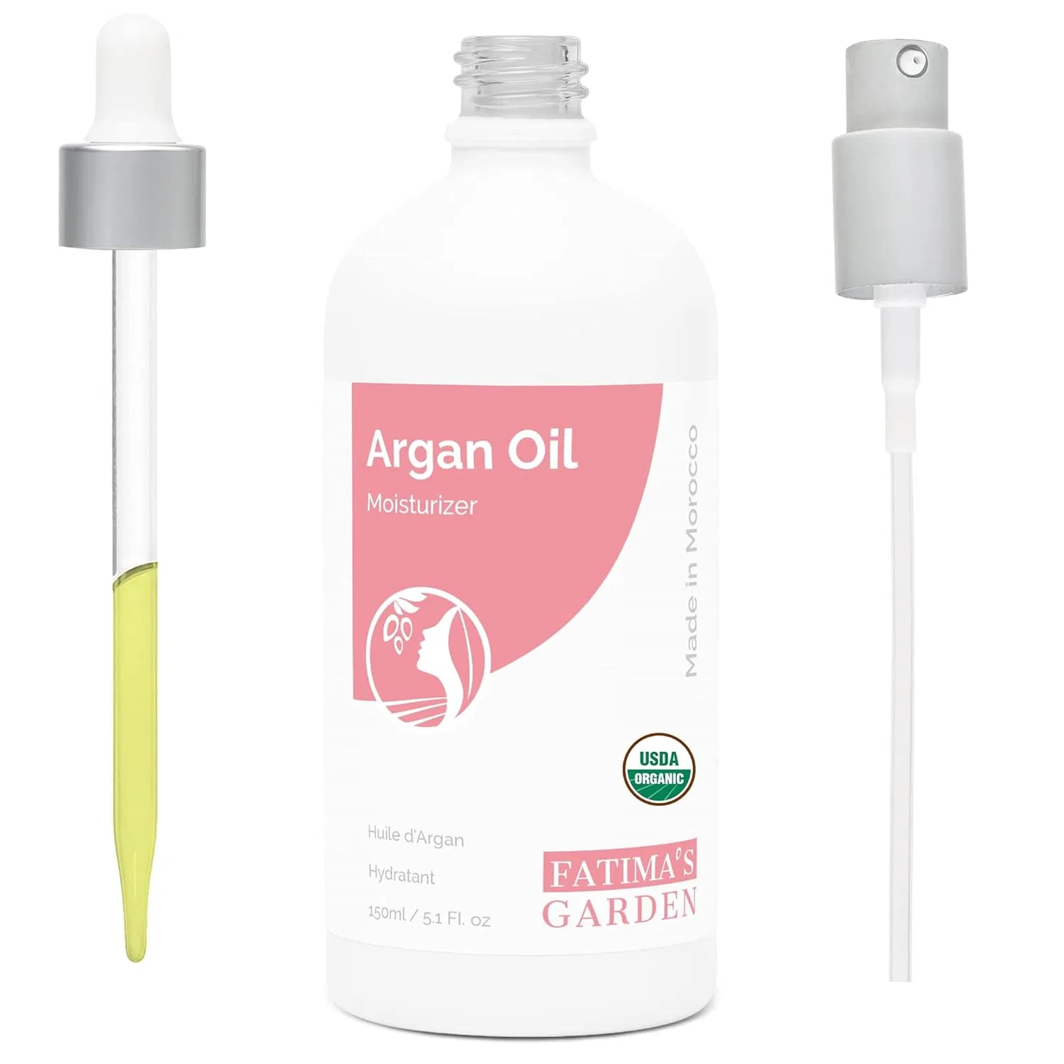 Масло для лица, волос, кожи и ногтей Argan, Fatima's Garden, 150 мл, Pure Argan Oil