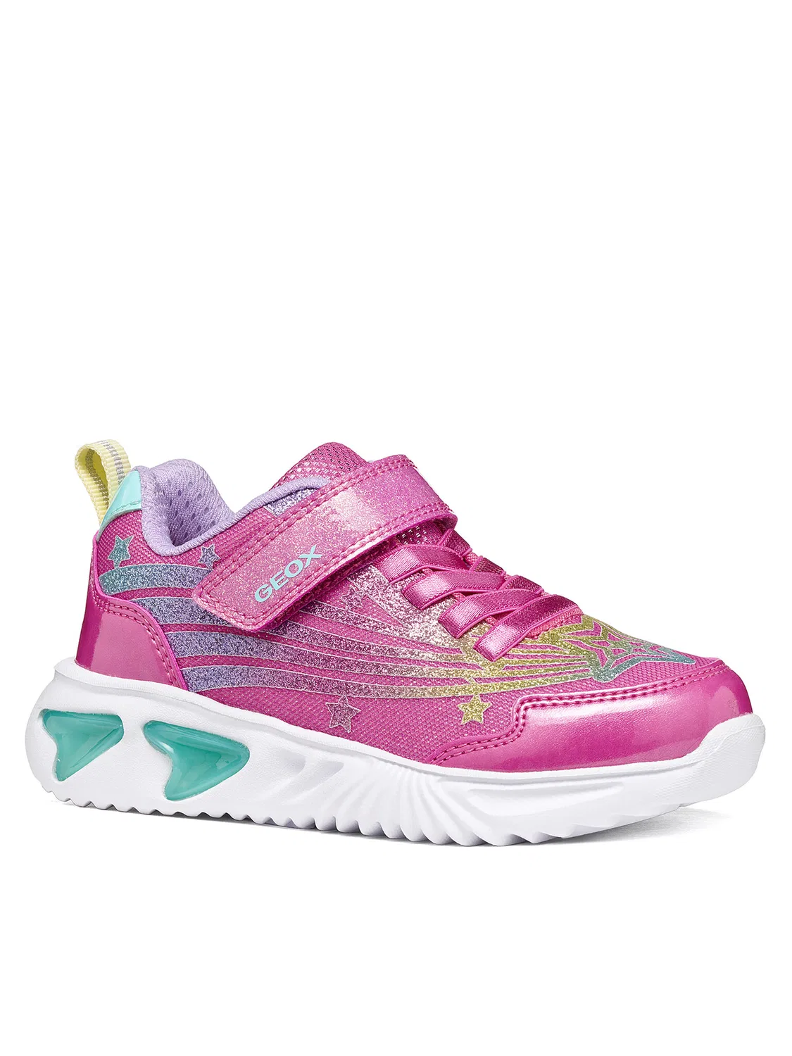Кроссовки для девочки Assister Girl Geox, розовый — фото 2