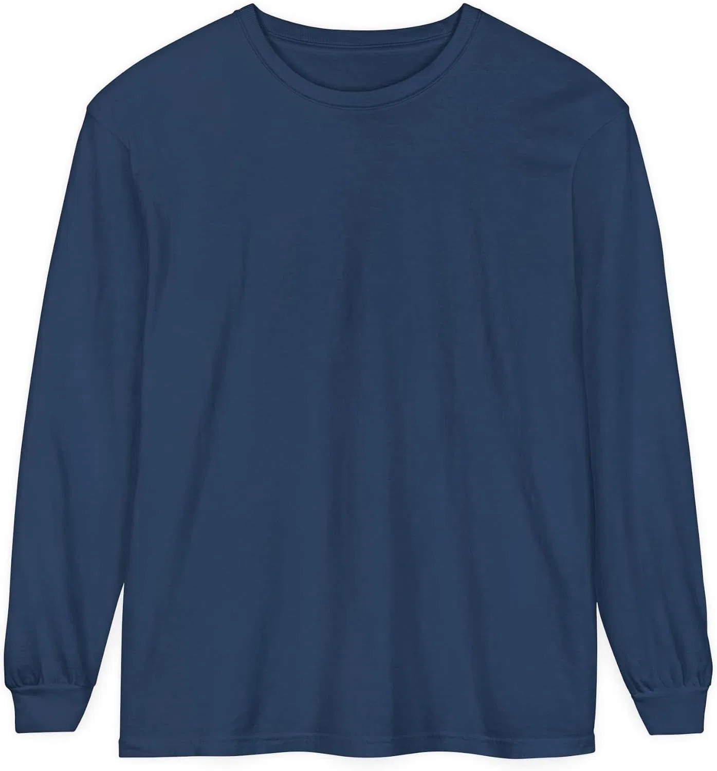 Футболка с длинным рукавом с принтом скелета байкера Comfort Colors, Midnight