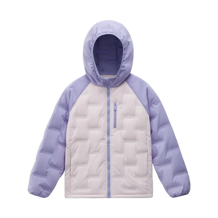 Детская куртка пуховая с капюшоном BANANA IN, Misty Purple Multicolor