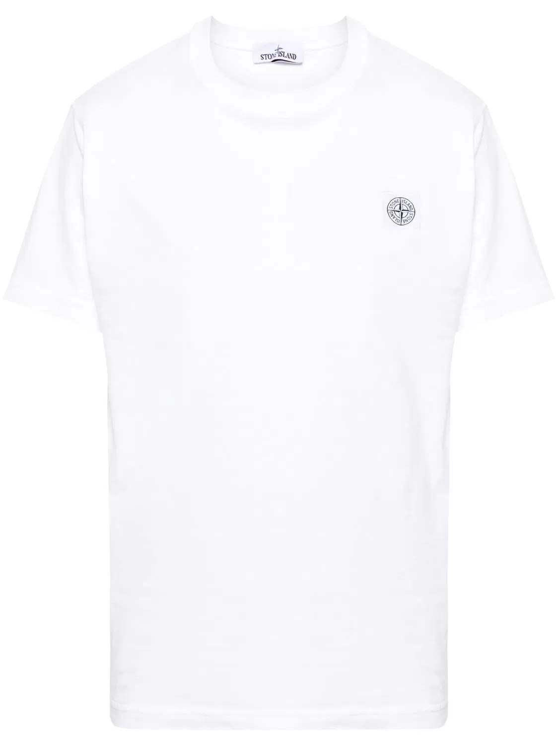 Футболка с аппликацией Компаса Stone Island, белый