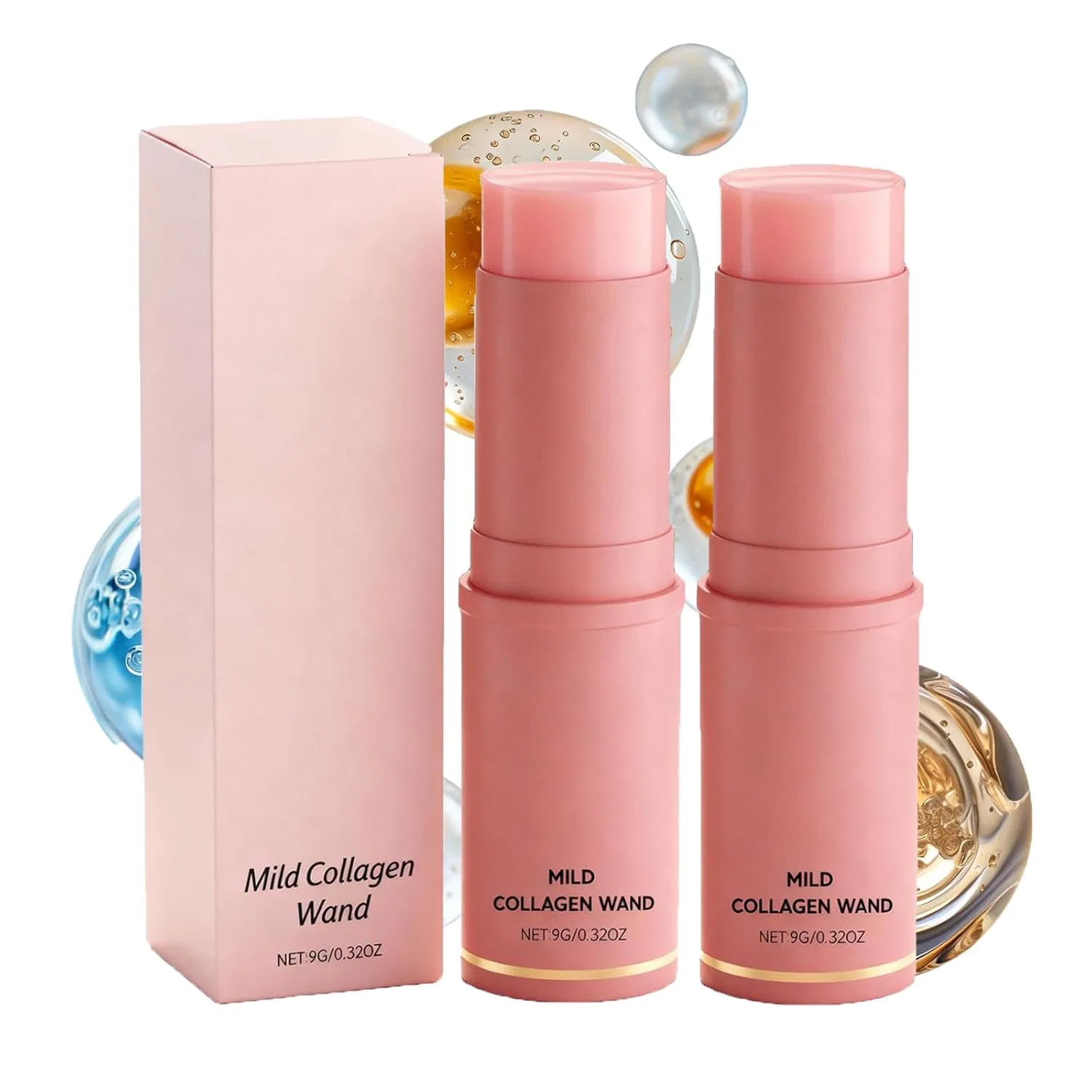 Многофункциональный бальзам для губ, глаз и шеи, Pure Collagen, набор 2 шт, 9 г Generic