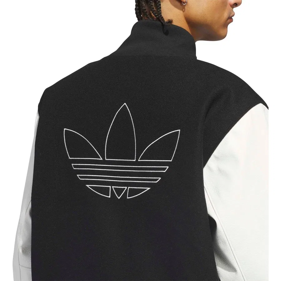 Мужская спортивная куртка-олимпийка Varisty Jkt KA9352 adidas, Черный — фото 4