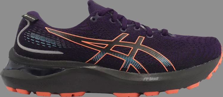 Кроссовки wmns gel cumulus 24 gore-tex 'night shade nova orange' Asics, фиолетовый - фото