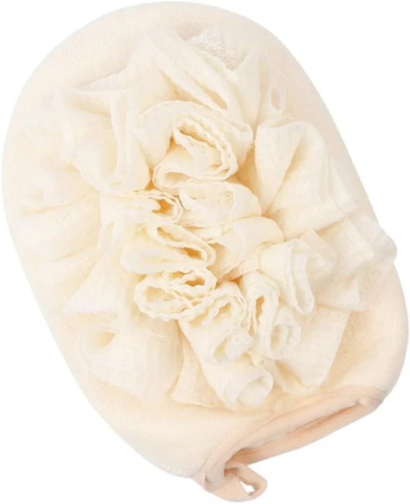 Мочалка-скраб для душа, Alipis, 1 шт, 19x13.5x6 см, Beige