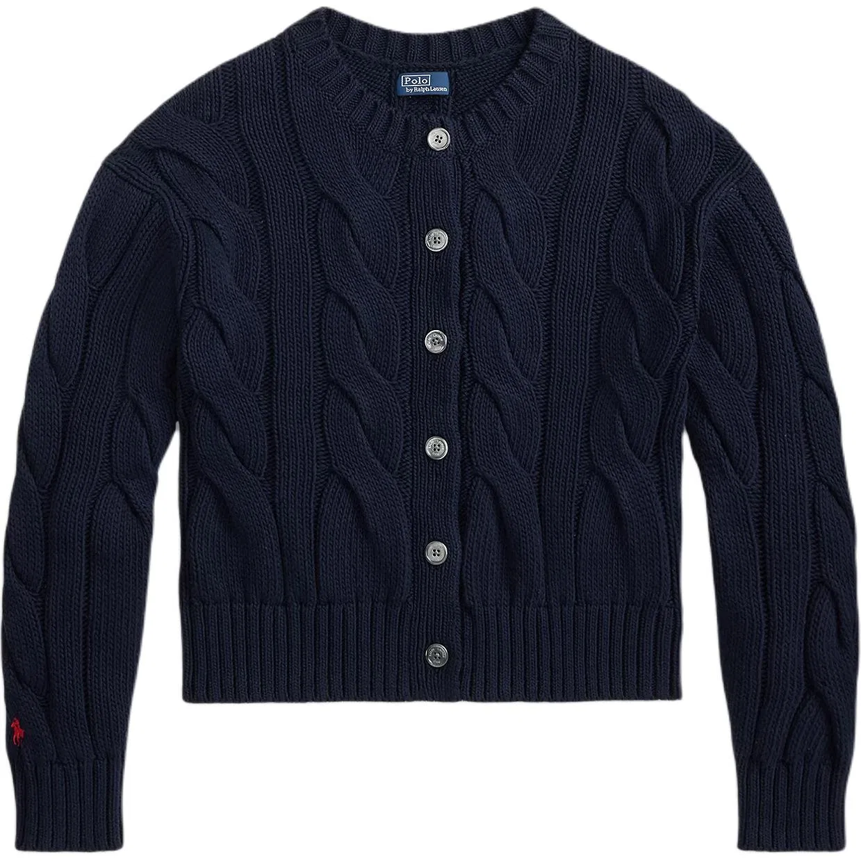 Женский кардиган с пуговицами, крупная вязка, Polo Ralph Lauren, Marine Blue