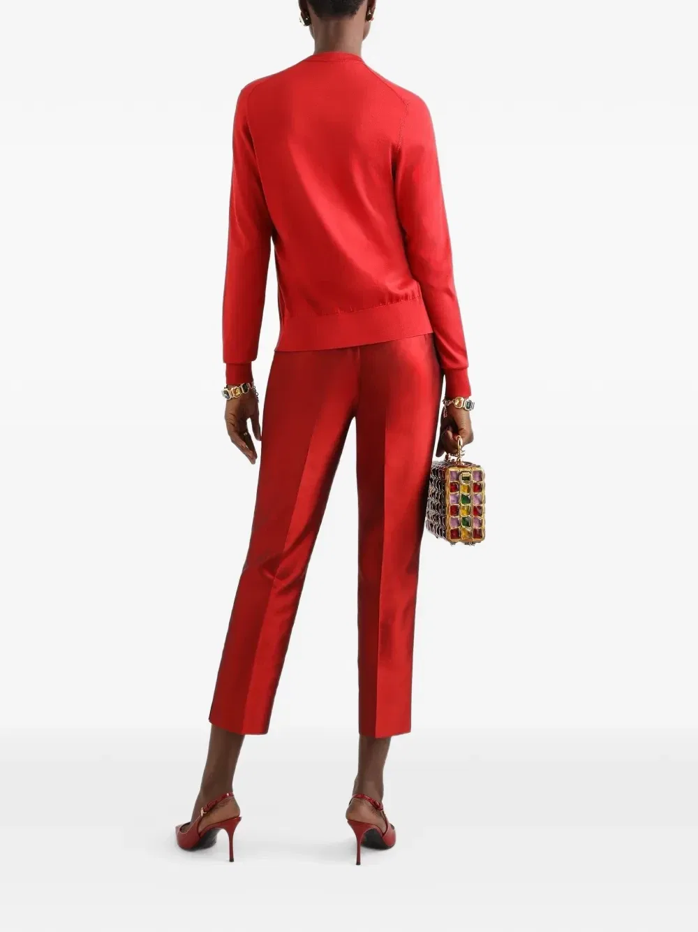 Брюки Mikado Dolce & Gabbana, красный — фото 3