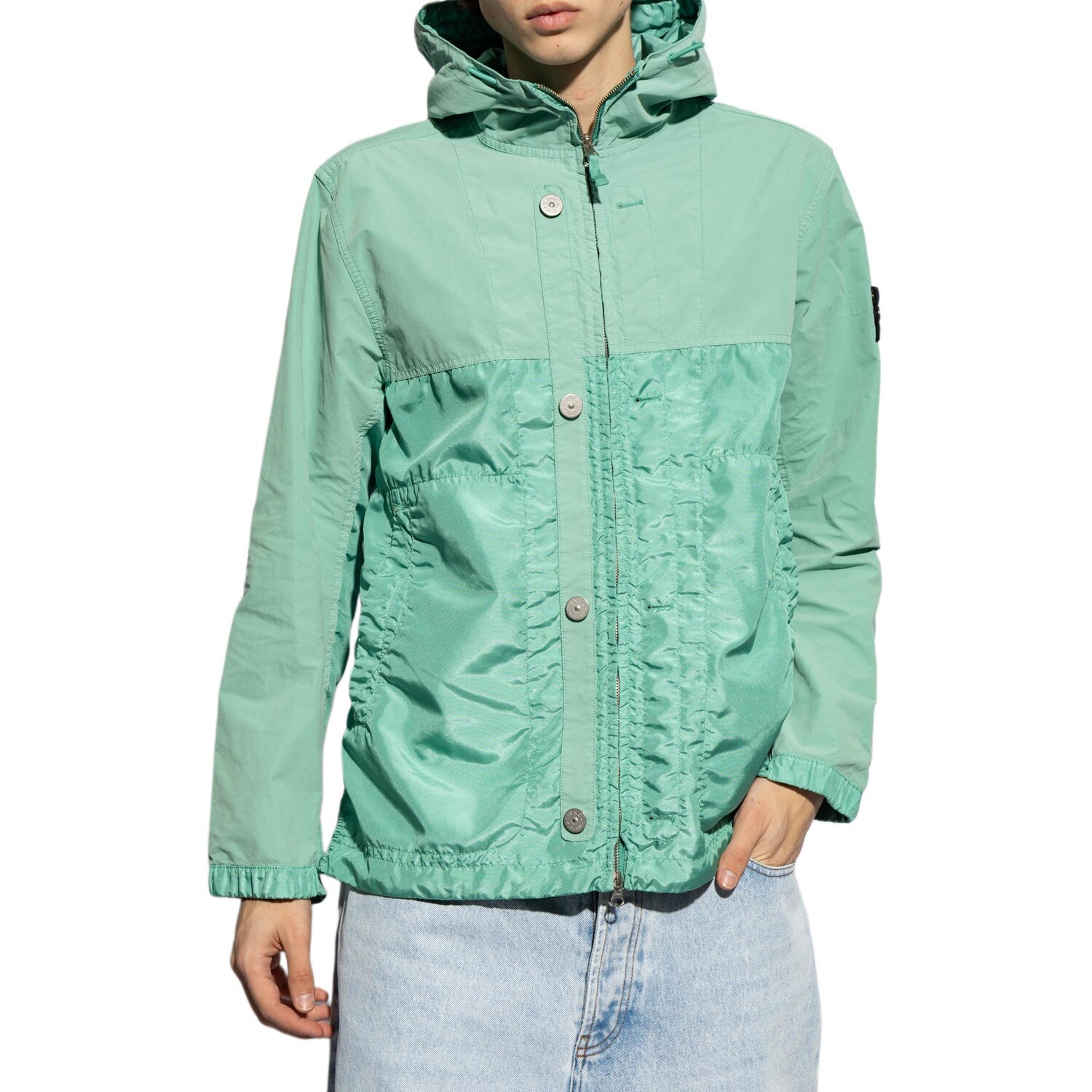Куртка мужская зеленая Stone Island, зеленый — фото 3