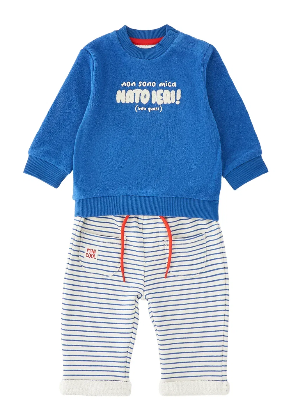 Спортивный костюм из двух частей Minibanda, Blu Elettrico