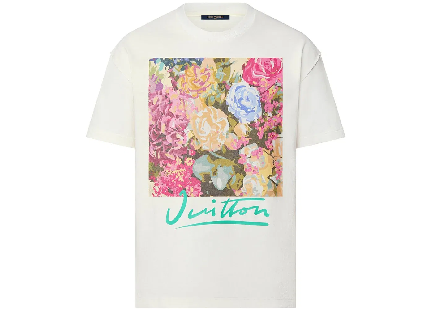 Мужская футболка с принтом Tapestry Louis Vuitton, Milky White