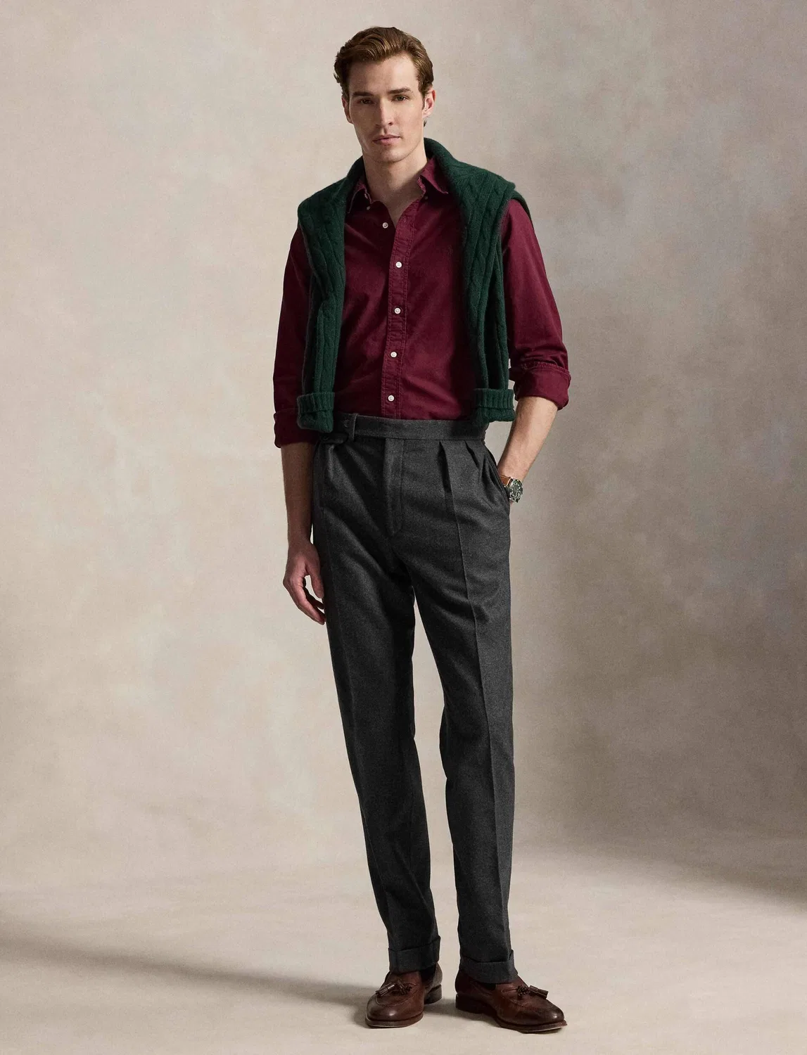 Рубашка с длинным рукавом Polo Ralph Lauren, Bordeaux — фото 2