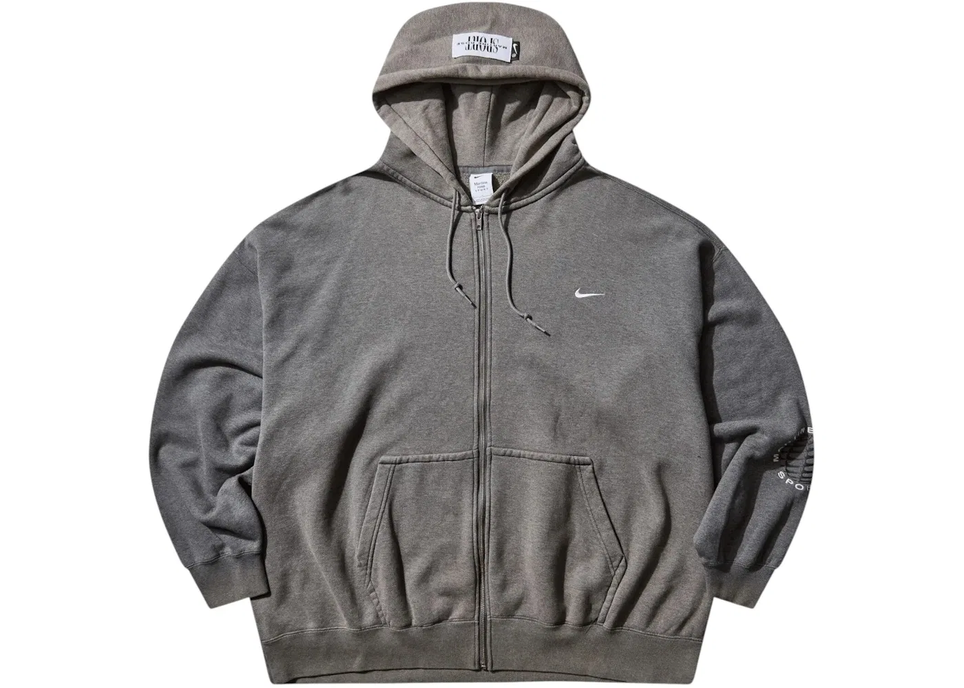 Мужская худи с полной застежкой-молнией Nike x Martine Rose, Charcoal Heather