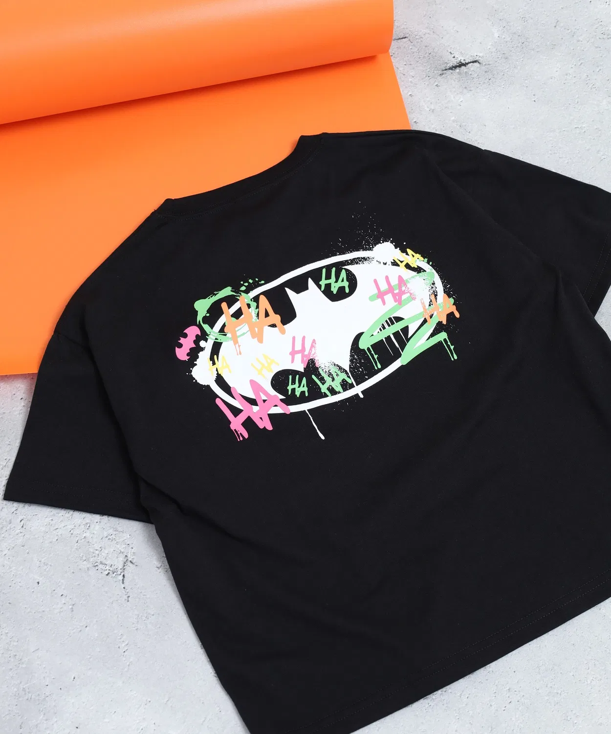 Детская футболка с принтом Batman Oversize T-Shirt FUNALIVE, Black