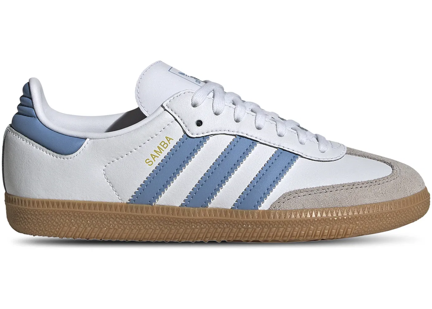 Детские кроссовки Lifestyle Adidas Samba OG, Cloud White/Ash Blue/Gum