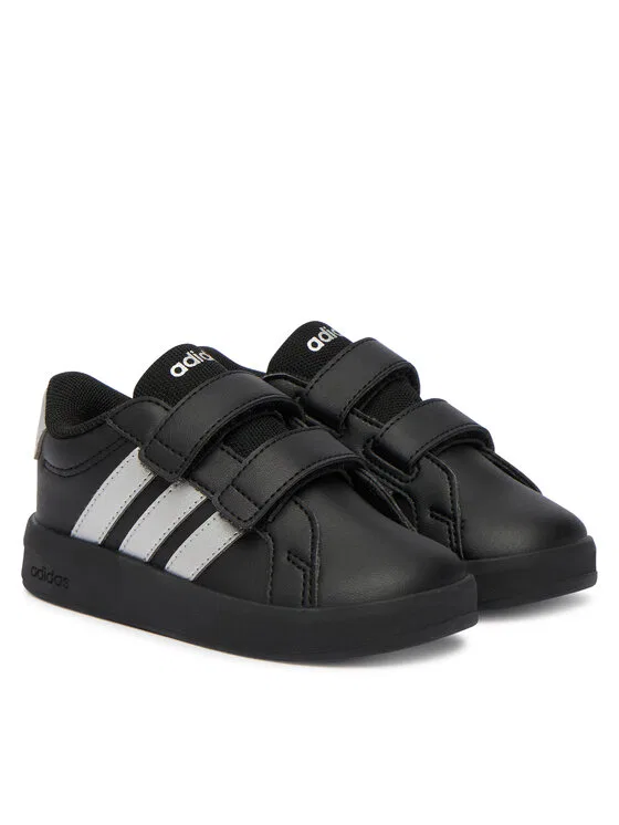 Кроссовки Grand Court 3.0 Shoes Infants Adidas, черный — фото 2