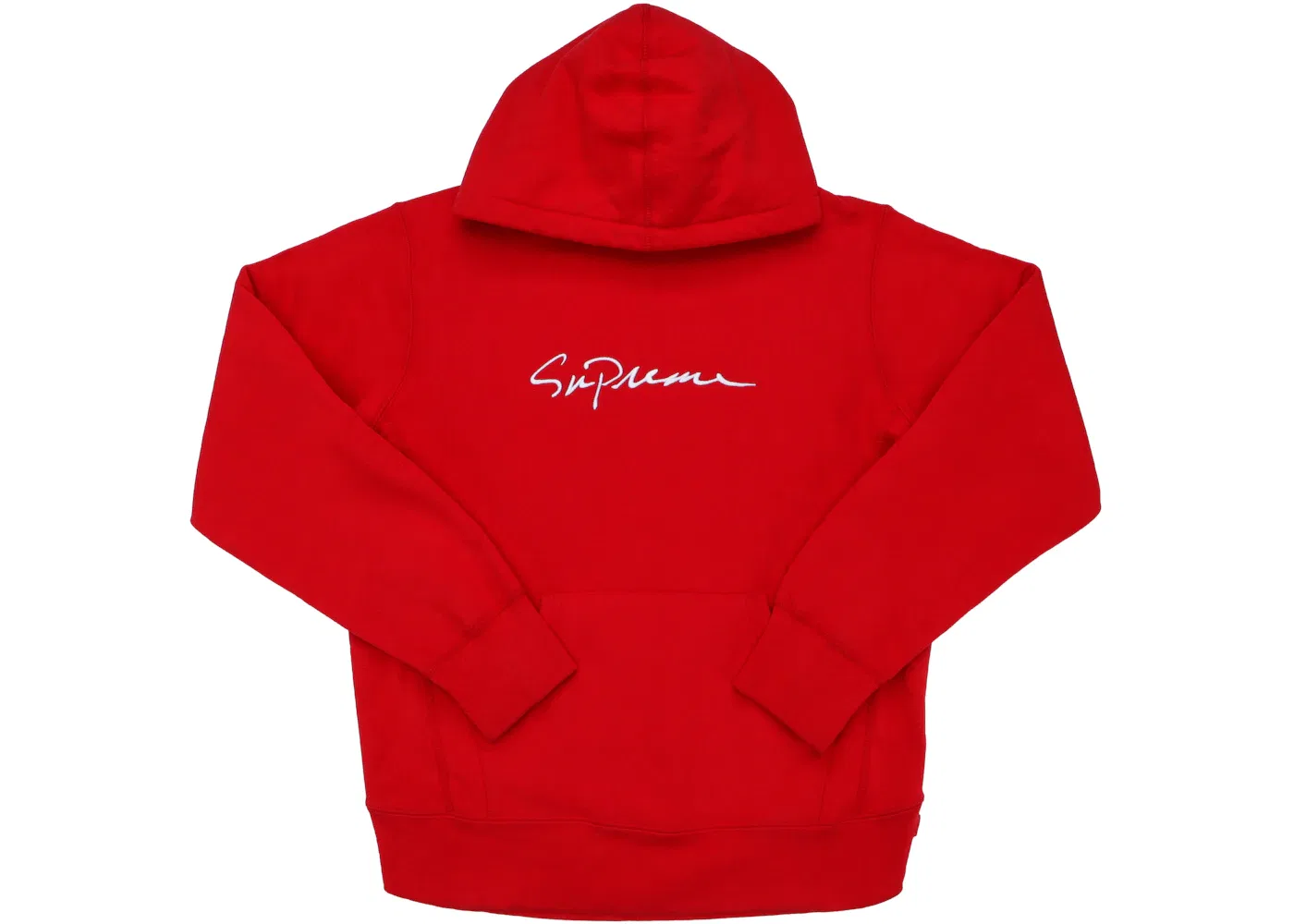 Мужская худи с принтом Supreme Classic Script Hooded Sweatshirt, Red