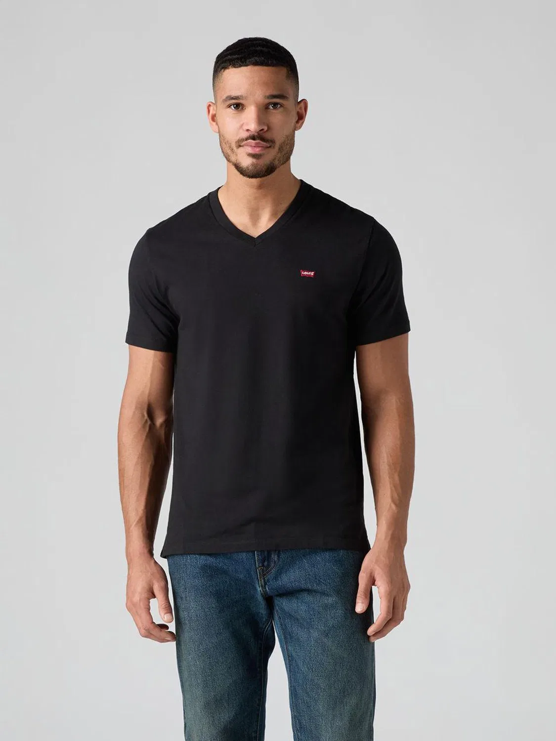 Футболка с V-образным вырезом Levi's Original, черная