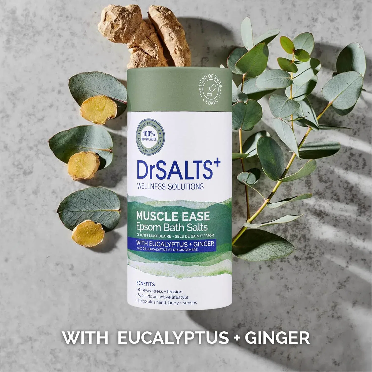 Соль для ванны Muscle Ease Therapy Epsom Salt DrSALTS+, 2кг Dr Salts — фото 4