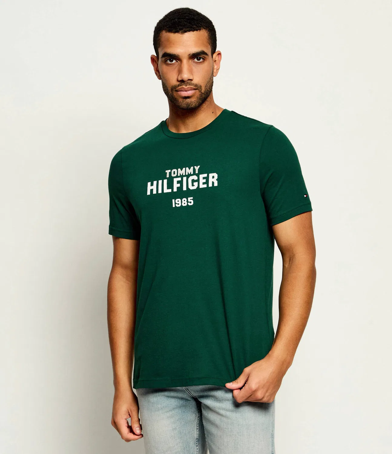 Футболка с круглым вырезом Tommy Hilfiger, Verde Bottiglia