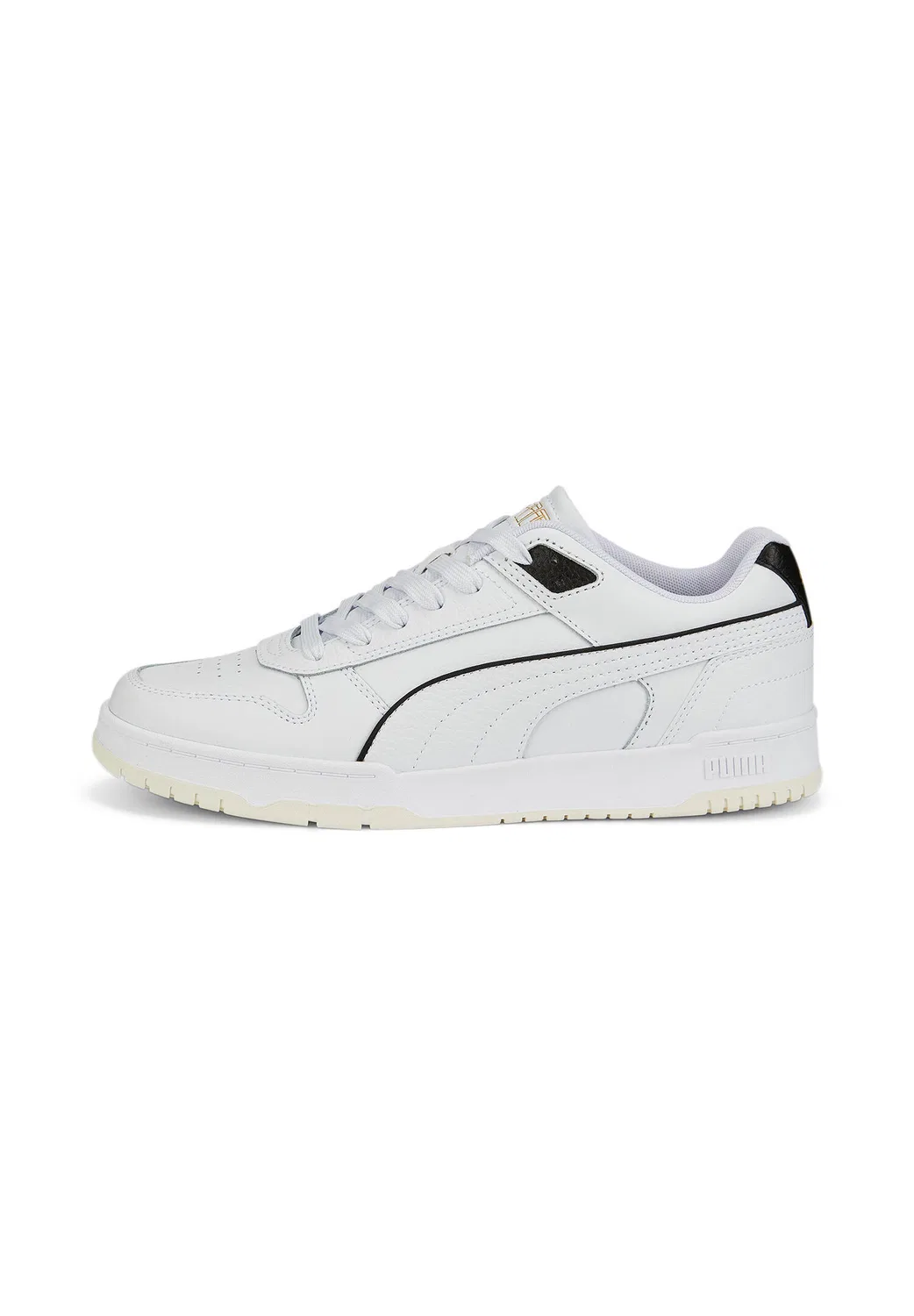 Детские кроссовки с закрытой шнуровкой Puma RBD GAME LOW, Weiss Gold — фото 3