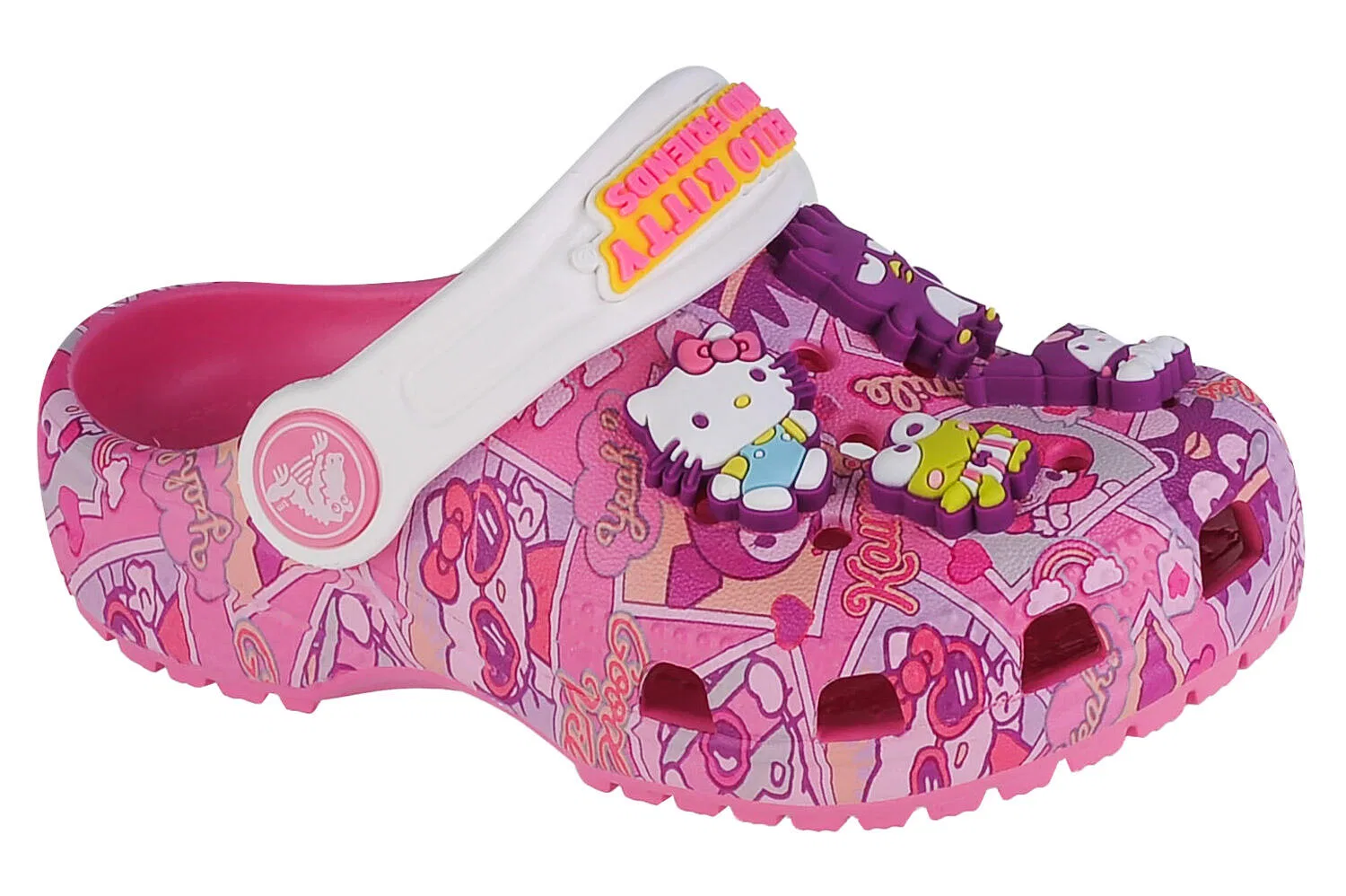 Детские сабо с принтом Hello Kitty And Friends Classic Clog Crocs, Rosa