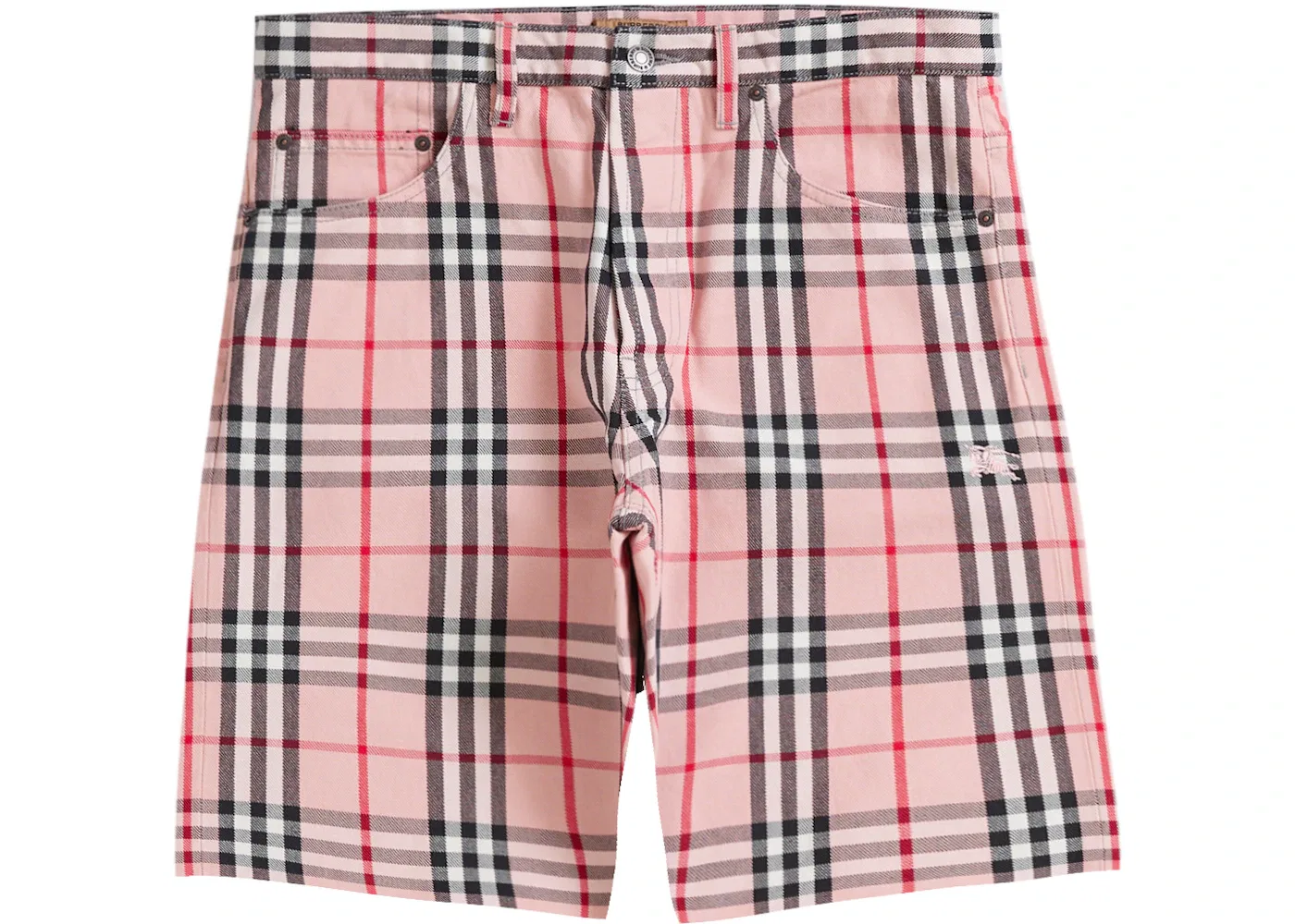 Мужские шорты Supreme Burberry Denim Short Pink
