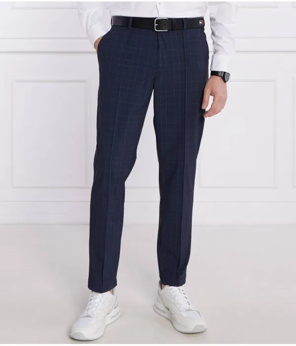 Мужские классические брюки Regular Fit BOSS, Blu Marino — фото 3