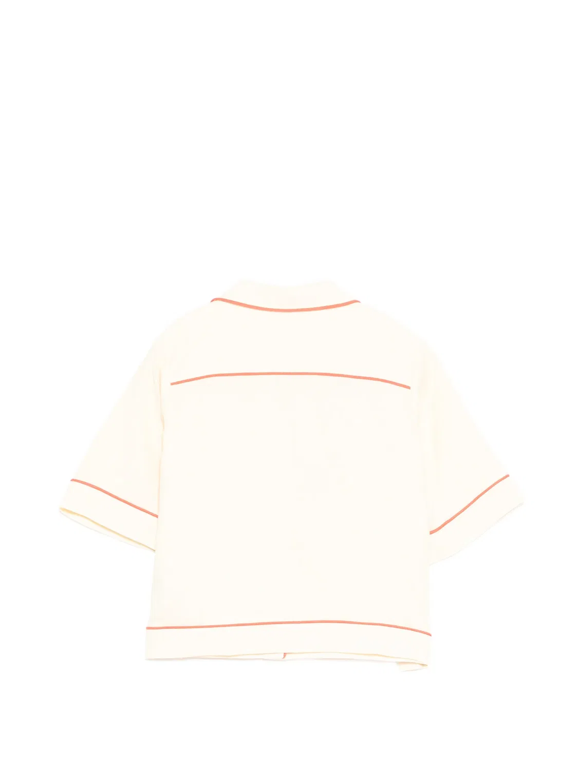 Рубашка с вышивкой Zimmermann Kids, нейтральные цвета — фото 2