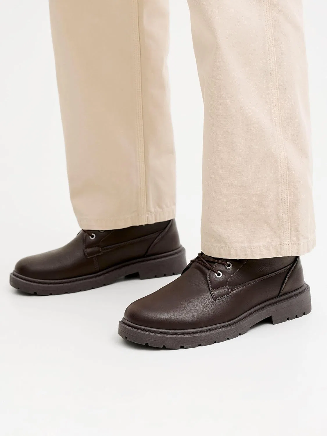 Ботинки JACK & JONES Herren Jack & Jones Male Stiefel StiefelJfwfrancisco Pu Boot Bf, Brown — фото 2