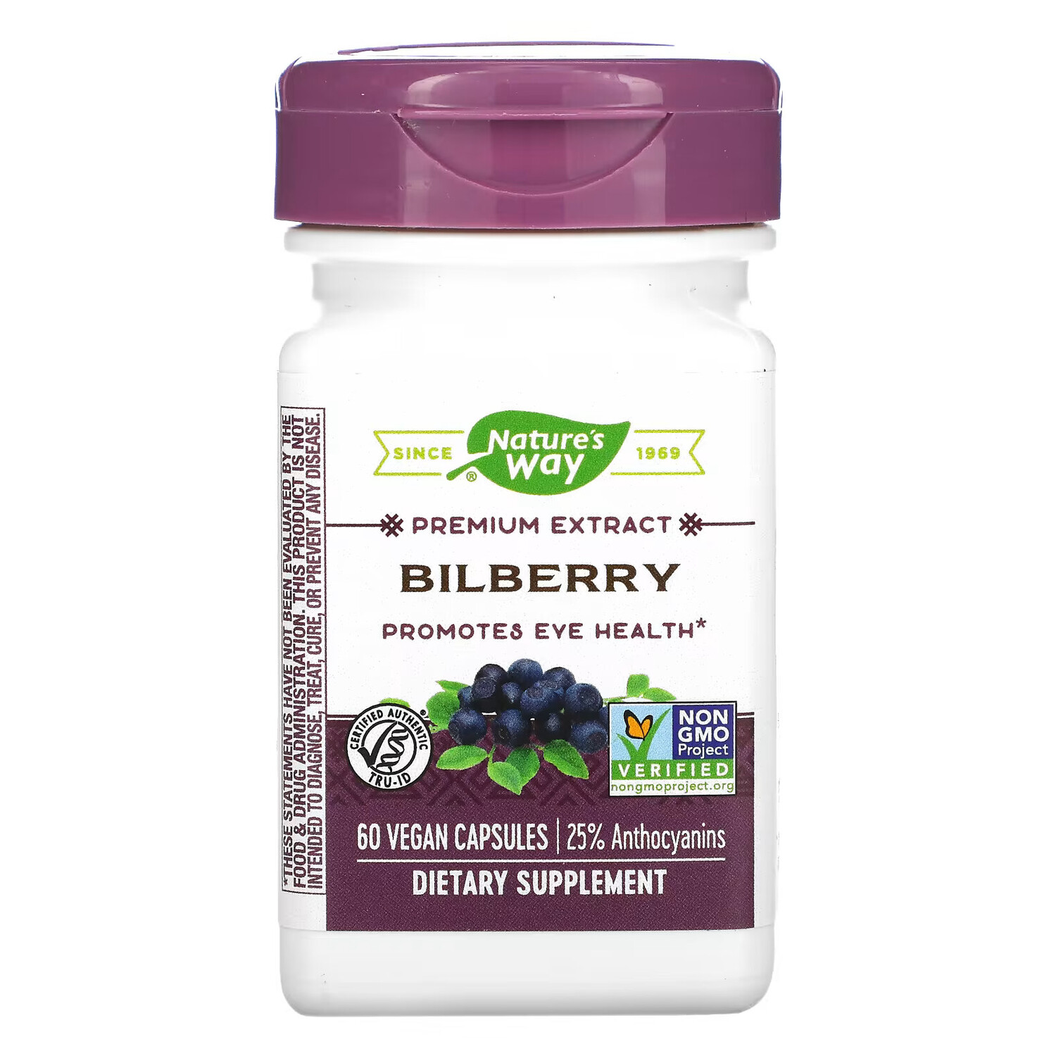 

Nature's Way черника, 60 веганских капсул