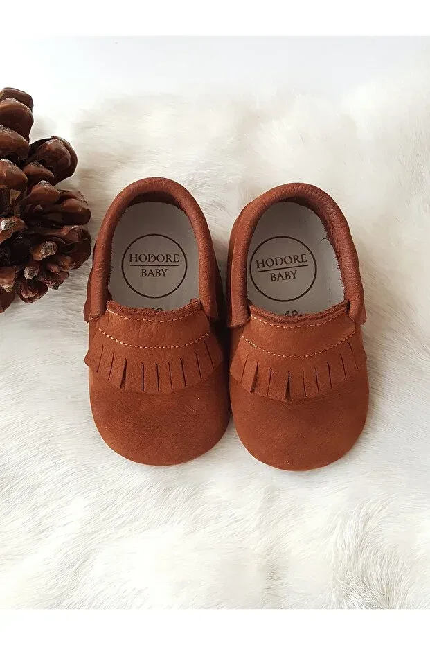 Детские мокасины для мальчиков кожаные Rocco Hodore, Tan Color