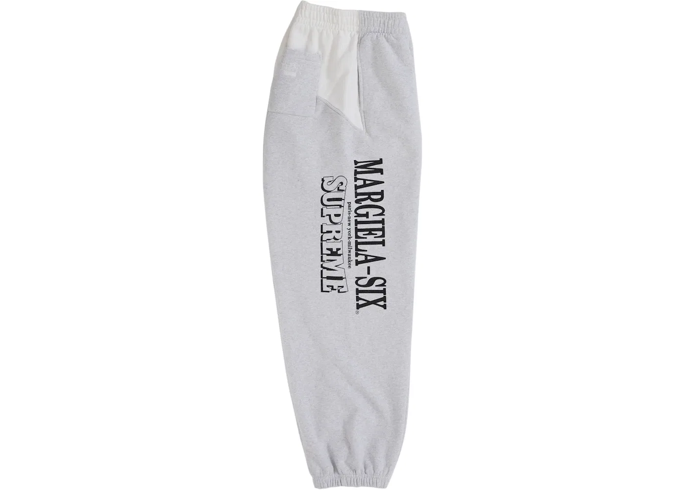 Мужские спортивные штаны с принтом Eagle Supreme MM6 Maison Margiela, White — фото 3